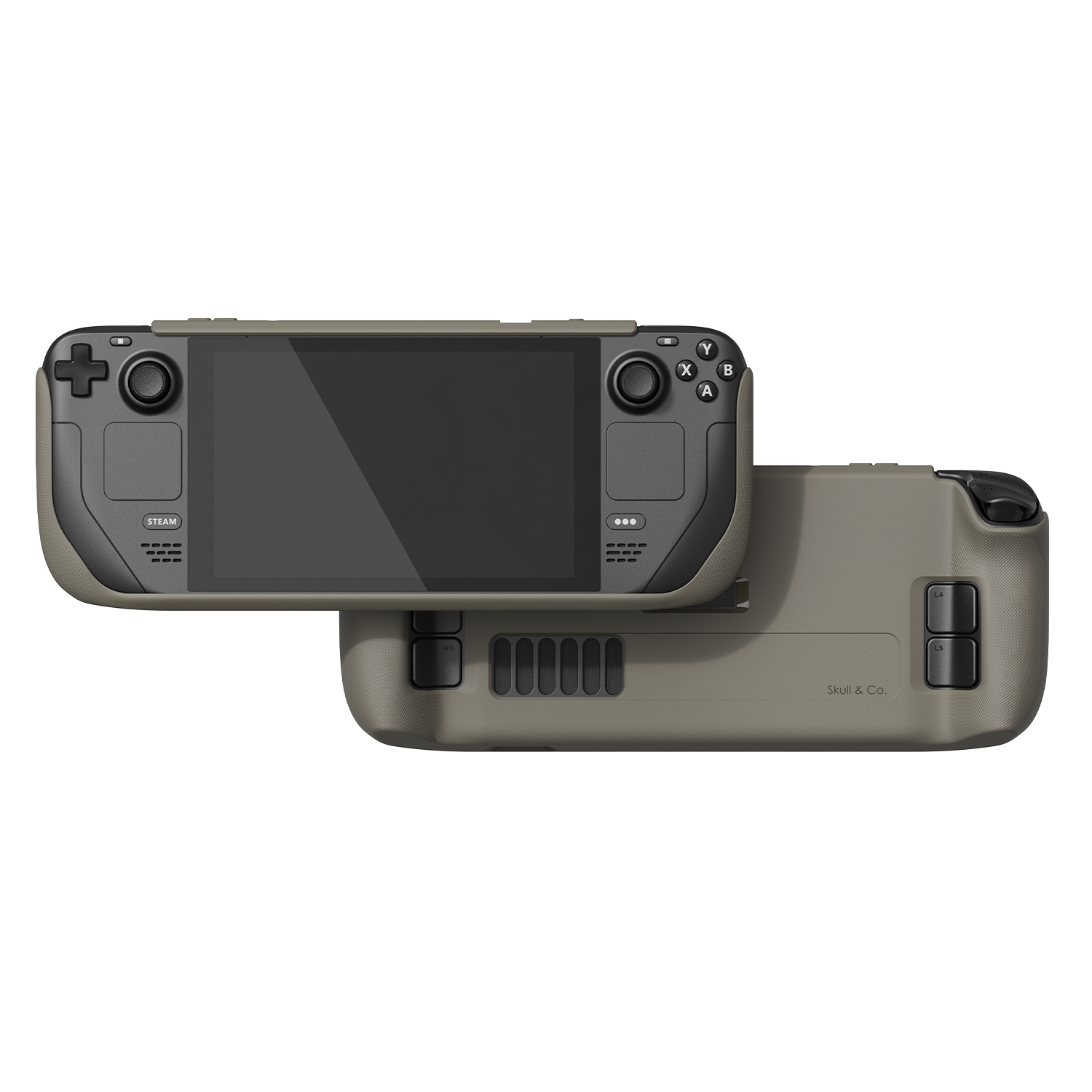 Skull & Co. GripCase Étui de protection SD Coque de protection debout pour Steam Deck: Bleu