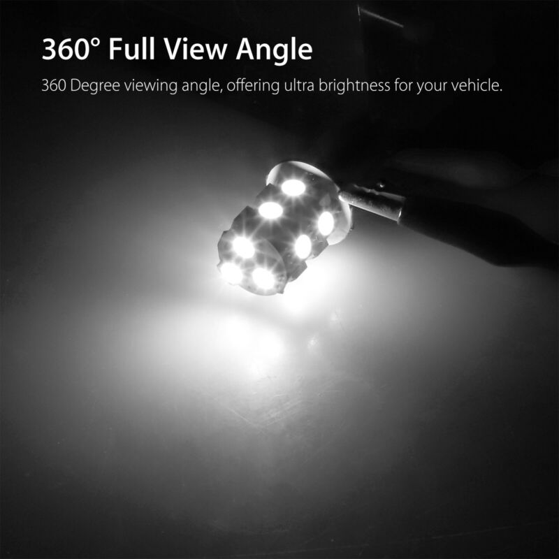 20 st bil led lampor 6000k 12v vita båt husbil parkering blinkers lampor set