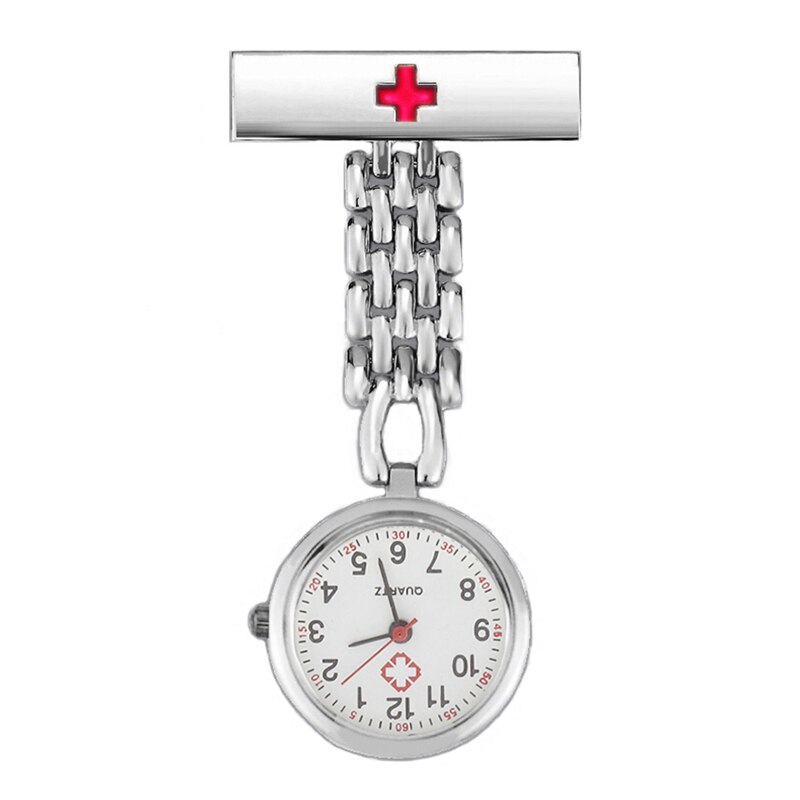 Mini reloj colgante de enfermera, accesorio Retro luminoso, Cruz Roja, broche colgante, reloj de cuarzo de bolsillo, novedad de: 07