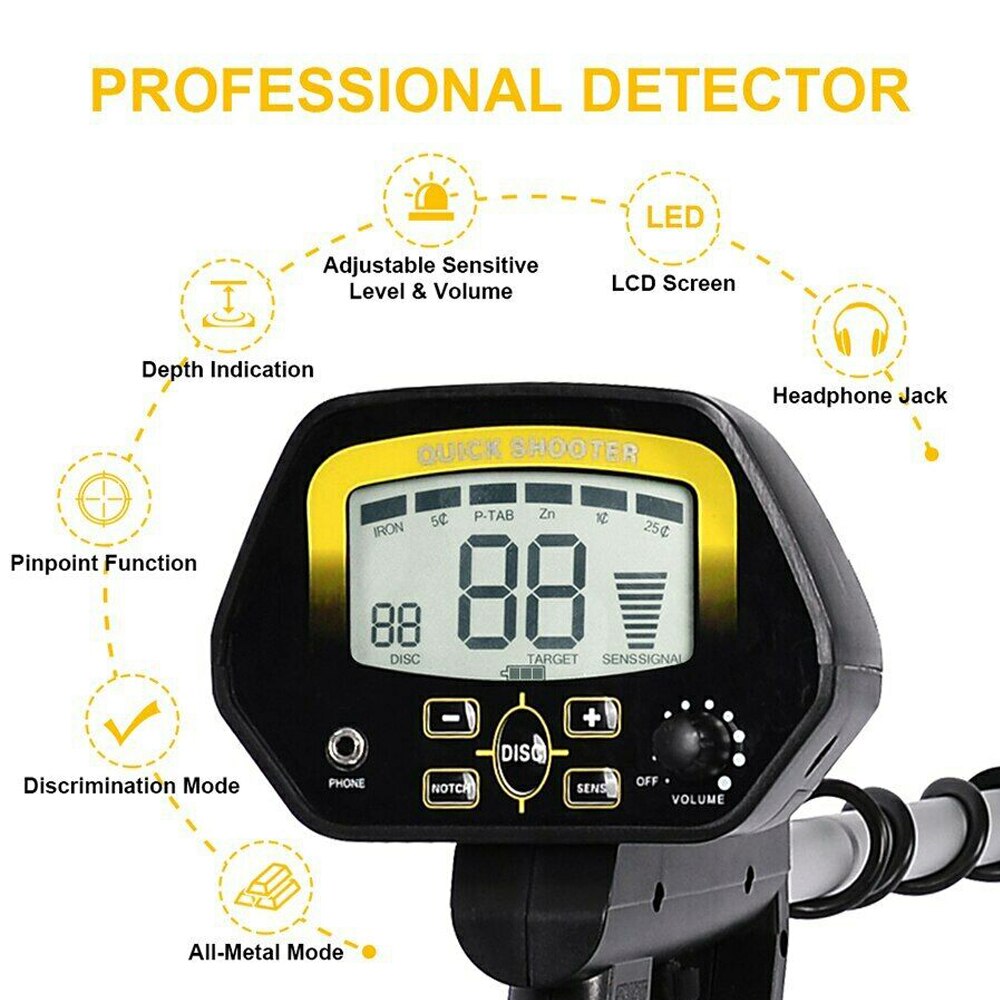 TIANXUN MD4060 Metal Detector Accessories Underground Metal Detector Pinpointer Gold Detectors Jewelry Treasure Hunter