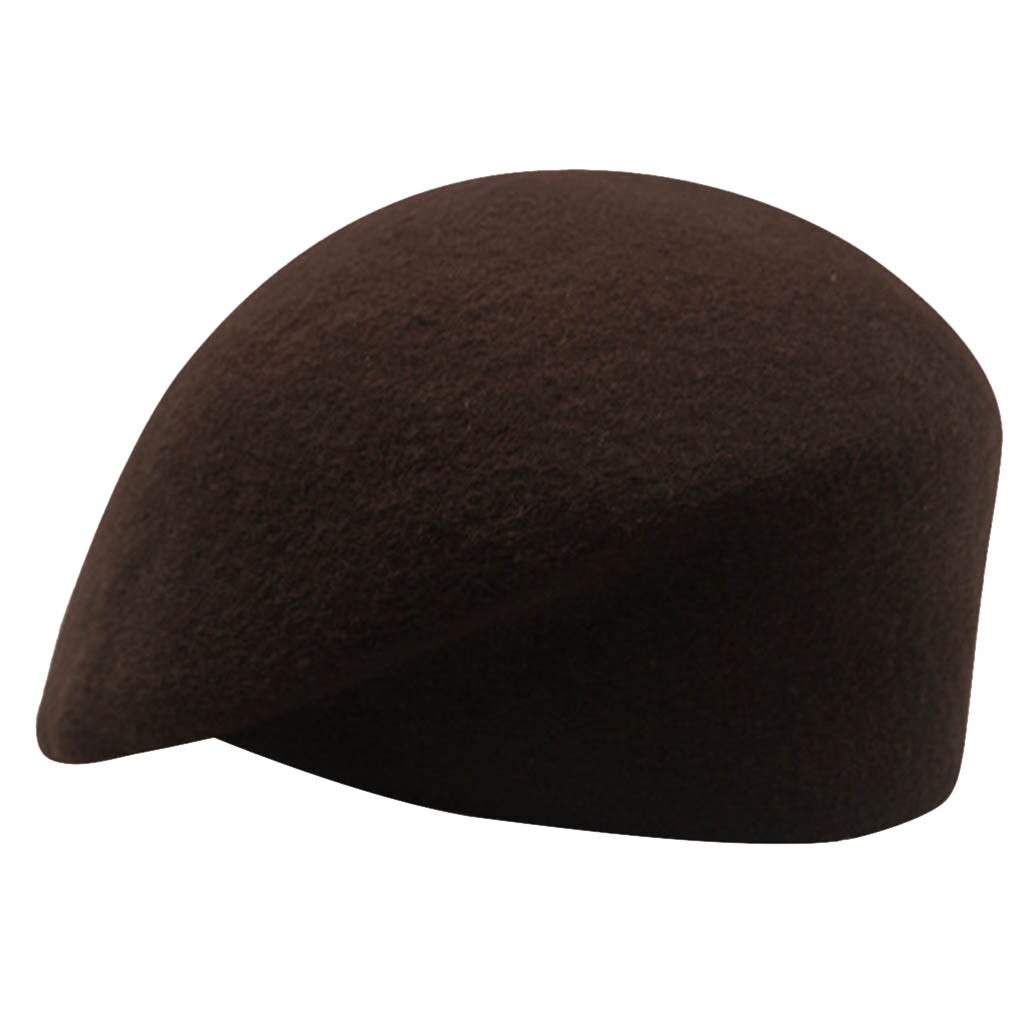 Womail Wol Baret Vrouwen Herfst Winter Warm Cap Vintage Stijlvolle Kunstenaar Schilder Franse hoed Meisje Pompoen Platte Hoed Vilt Baretten 823: CO