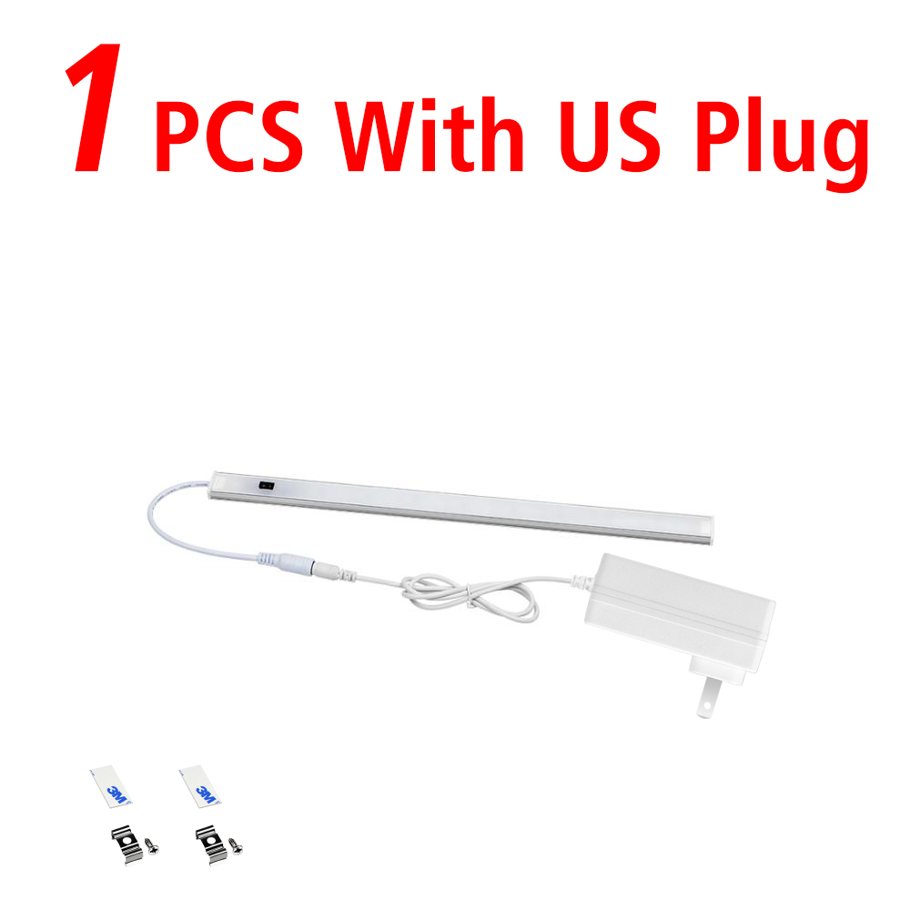 30CM /40CM /50CM LED Light Bar Tube Desk Lamp LED Under Bookshelf Light Reading Study Table Lamps DC12V Night Light: L / WHITE / Blue