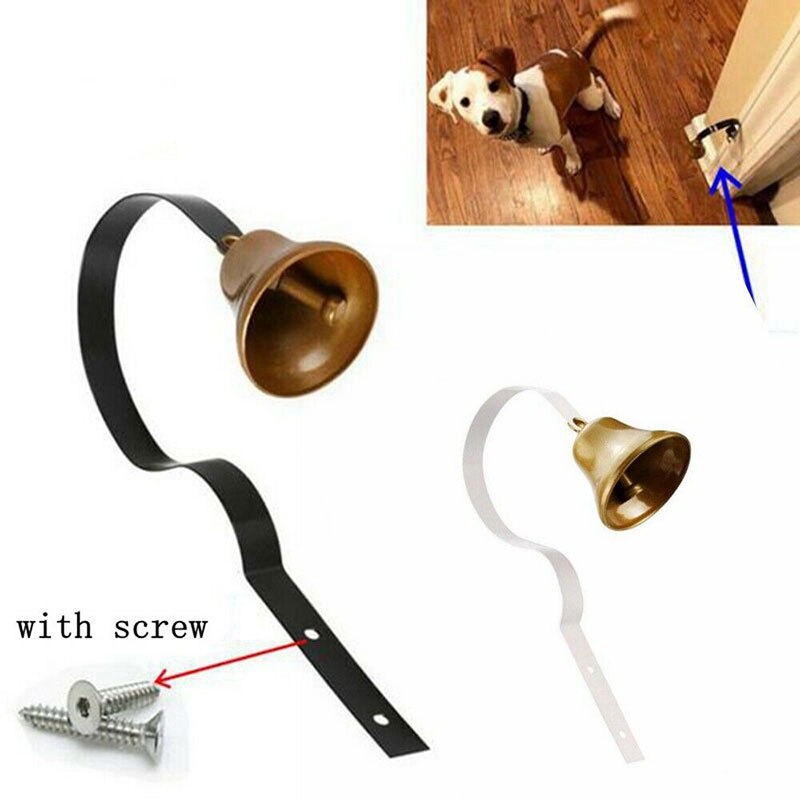 Metal Small Brass Bell Ring Doorbell Dog Training Doorbell Adjustable Door Bell Pet Dog Training Supplies Ring Doorbell