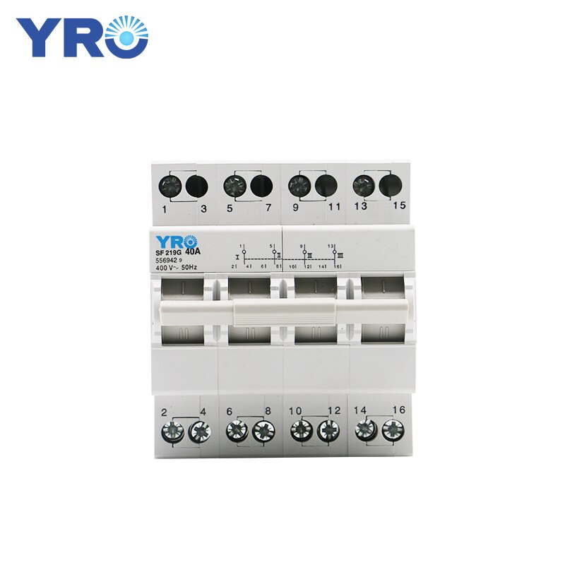 4P 40A MTS Dual Power Manual Transfer Switch Interlock Circuit Breaker