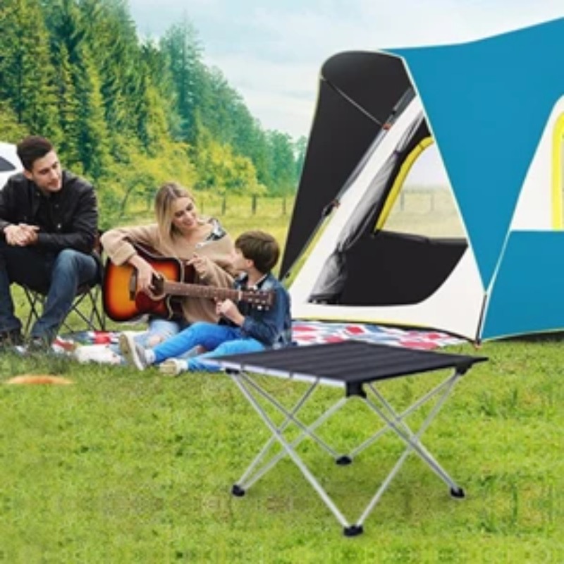 Ultralätt bärbart hopfällbart campingbord hopfällbart utomhus middagsbord höghållfast aluminiumlegering för trädgårdsfest picknick bbq
