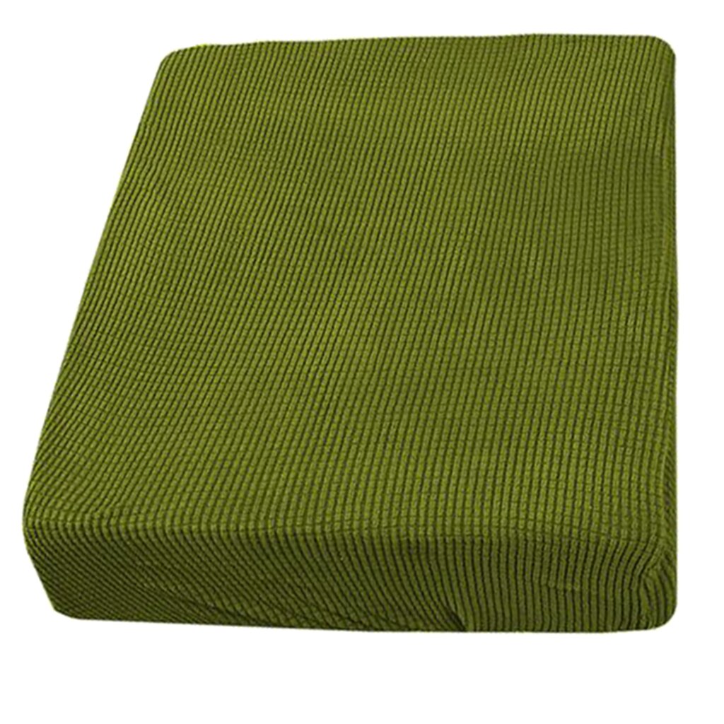 Only Cover- Sofa Seat Cushion Covers Slipcover Replacement 1/2/3/4 Seater: Green- 1 Seater