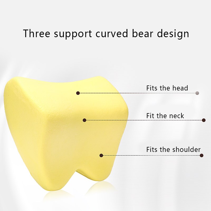 Car Neck Headrest Pillow Car Accessories Cushion Auto Seat Head Support Neck Protector Automobiles Seat Neck Rest Memory Cotton