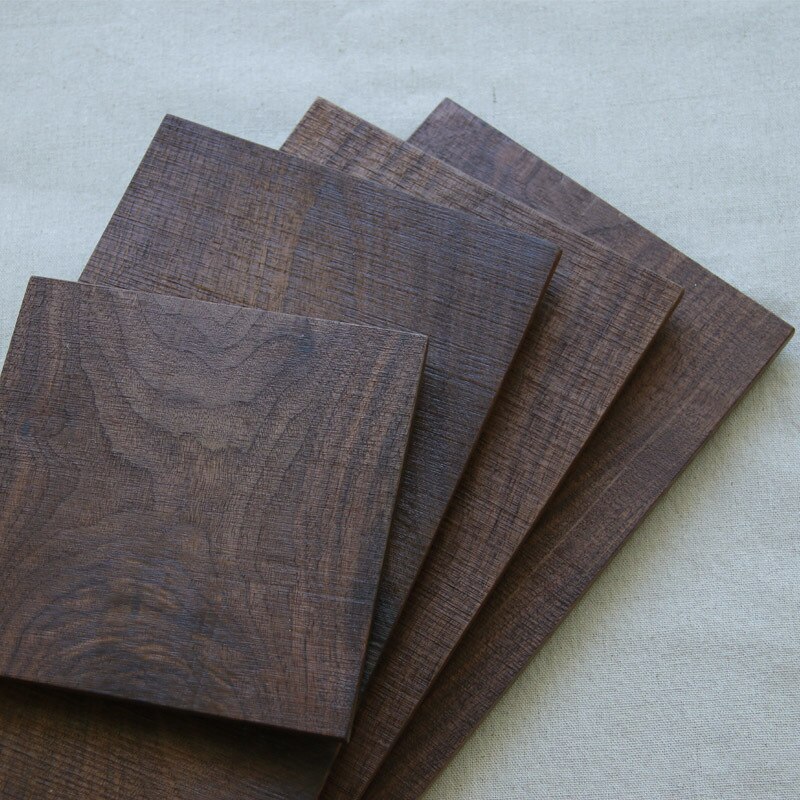Bread Wood Plates Black Walnut Rectangle Square Wood Pan Plate Fruit Dishes Saucer Tea Tray Dessert Dinner