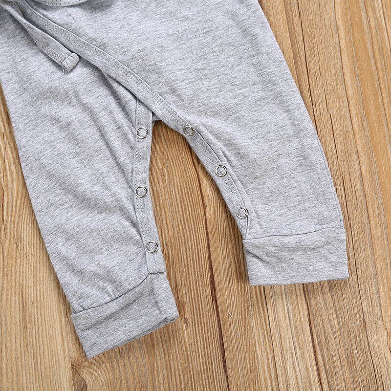 0-24M Newborn Infant Baby Boy Girl Clothes Solid Color Back Wing Little Angel Romper Jumpsuit Playsuit Clothing