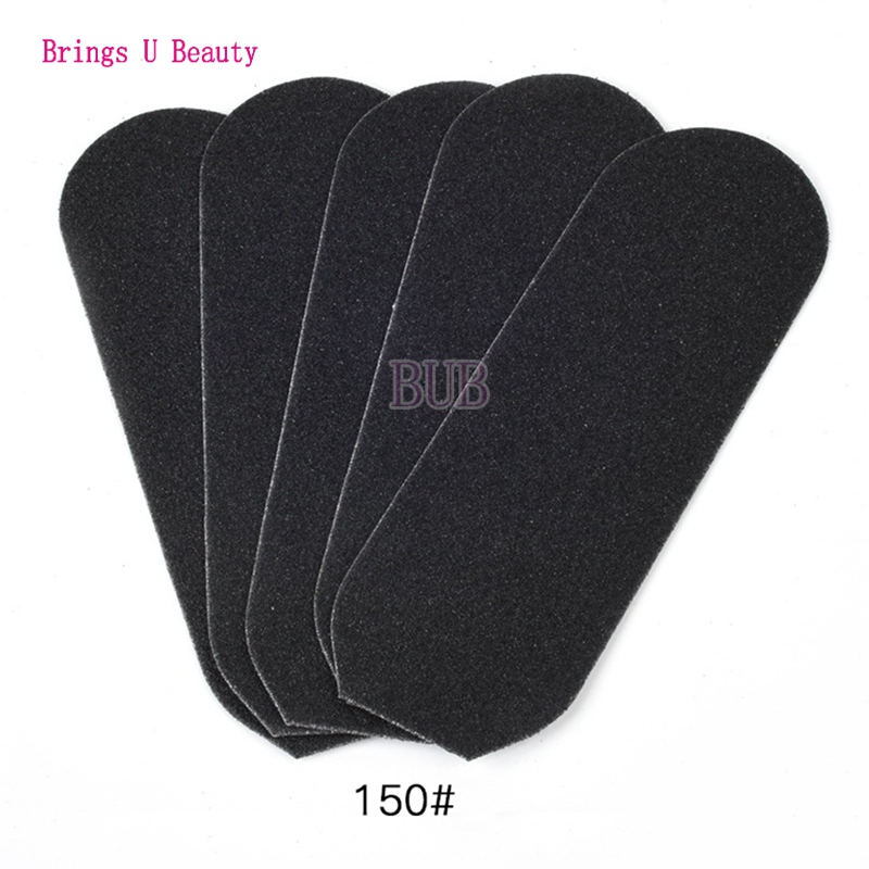 1 Set 21Cm Pedicure Voetverzorging Roestvrij Metalen Handvat En 10 Stuks Van Grof Grit Fijne Korrel Schuren Doek voetrasp En Bestanden Refill