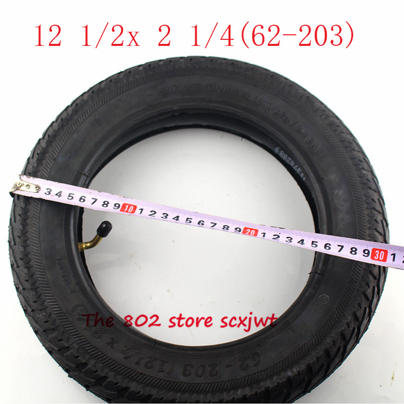 Tamaño de 12 pulgadas de 12 1/2X2 1/4 (62-203) se adapta a muchos Scooters eléctricos de Gas y e-Bike 12 1/2*2 1/4 neumático de rueda y tubo interno