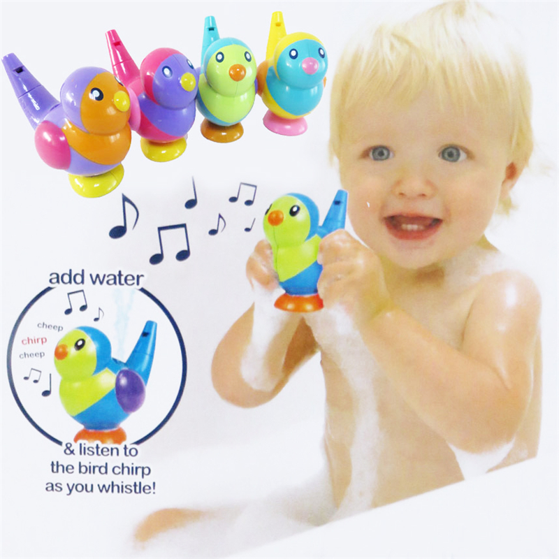 1pcs Mooie Vogel Vorm Fluitje Muziek Lied Lakens Instrumenten Kids Fun Kinderen Bad Educatief Speelgoed