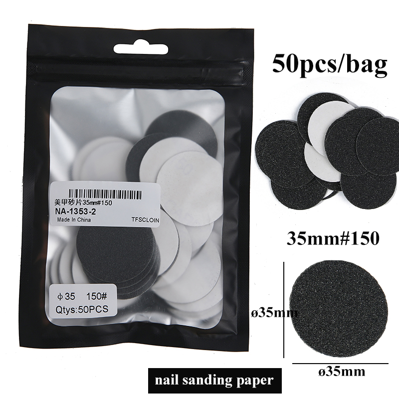 20/25/35mm Edelstahl Schleifpapier Metall Rabatt Pedikübetreffend rotierend Grat füße Datei Calluse Schleifpapier Nagel bohrer Zubehör: Schokolade