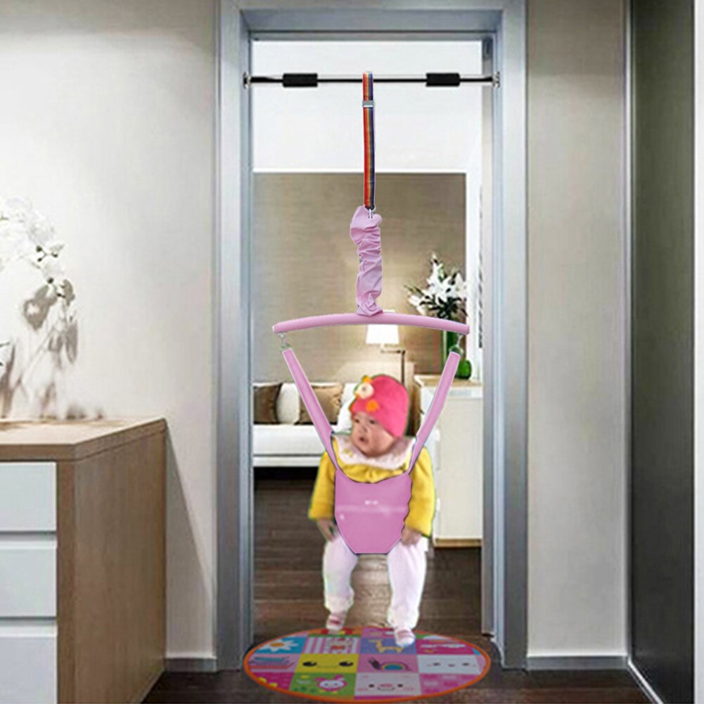 Kids Jumping Chair Adjustable 1pc Baby Standing Door Jumper Exerciser Outdoor Baby Swing Bouncing Chair Sliding Adjustment