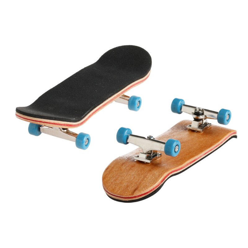Vinger Skateboard Hout Met Lagers Professionele Stents Speelgoed Vinger Scooter Skate Boarding Set Kinderen Kerst: Light Blue