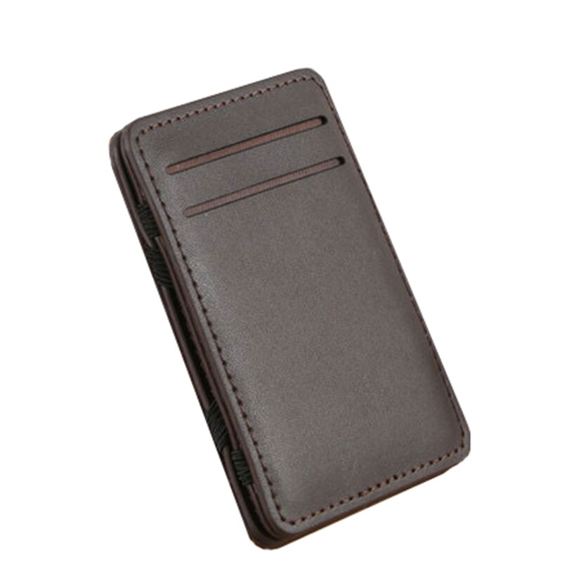 KUDIAN ours en cuir magique portefeuille hommes haute quantité portefeuille porte-cartes court petit sac à main carte organisateur BID111 PM49: 03Brown