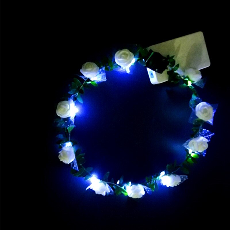 24Pcs Led Gloeiende Kroon Bloem Haarband Krans Party Kinderen Meisje Vrouwen Hoofdband: 20
