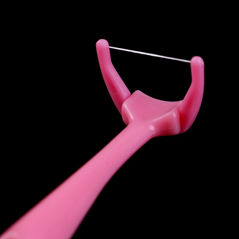 1Set (1 Handle+20 Heads) Dental Floss Picks Inter-dental Brush Teeth Stick Toothpick Flosser Deep Clean Tooth Thread Floss Pick