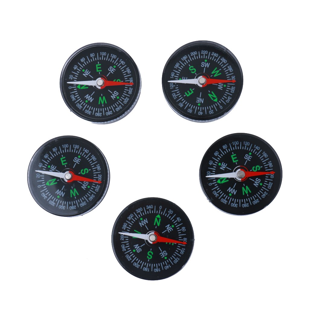 5x Mini Watch Compass Set For Outdoor Hiking Camping Cycling