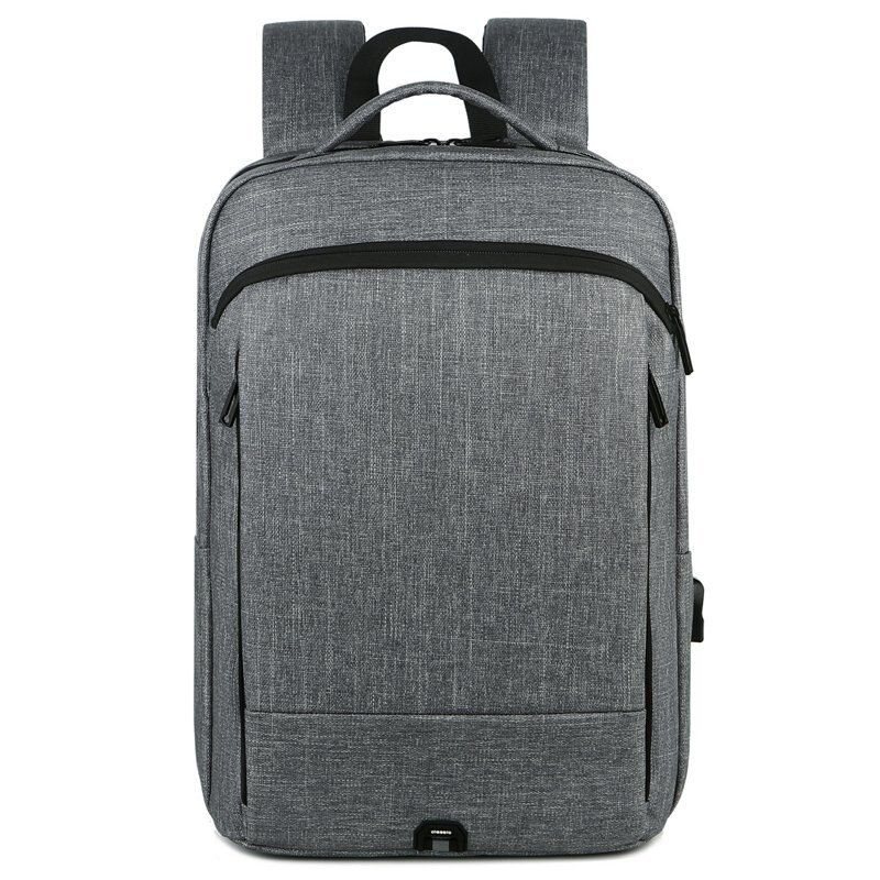 Rugzak Voor Man Business Waterdichte Wasachtige Lijm Laptop Rugzak Multifunctionele Usb Opladen Rugzak Mannen Tas Voor Laptop 15 6: gray