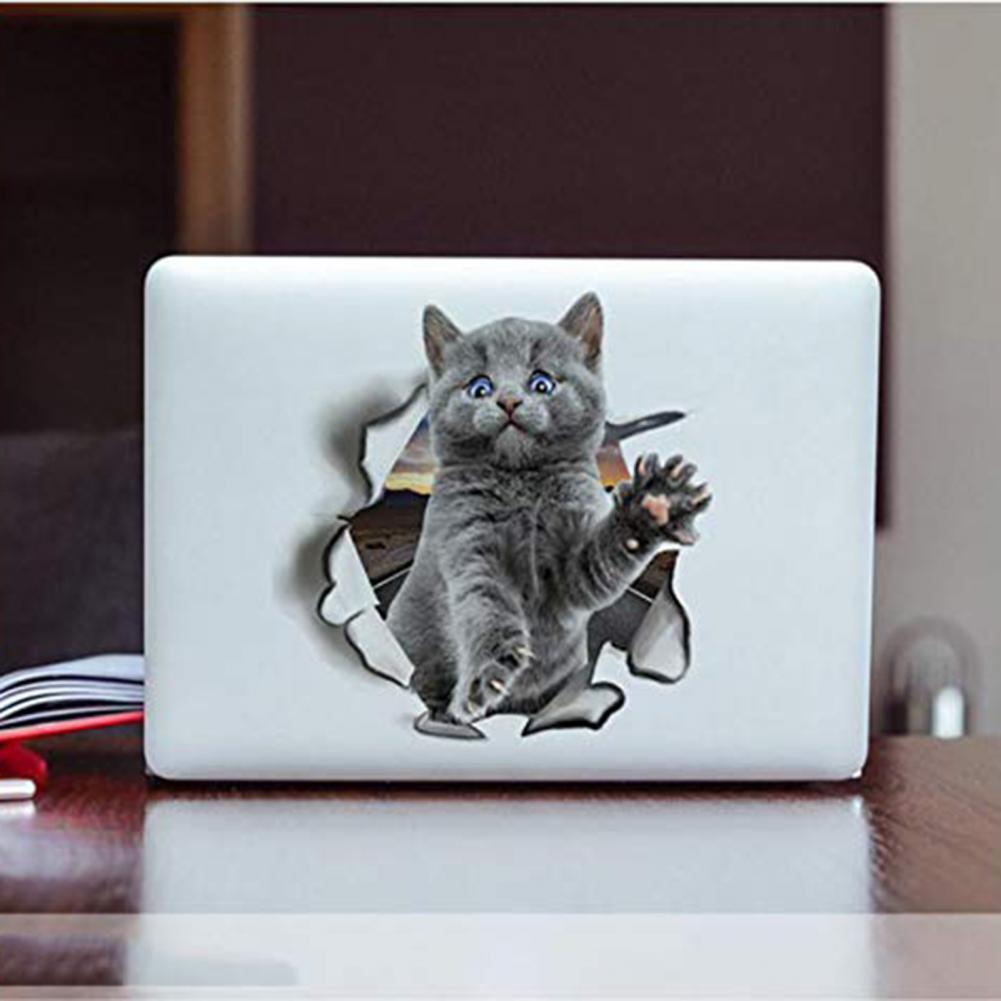 3D Imaginative Kitten Wall Stickers Home Decor Living Room Bathroom Toilet Cover Decoration Funny Animals Poster
