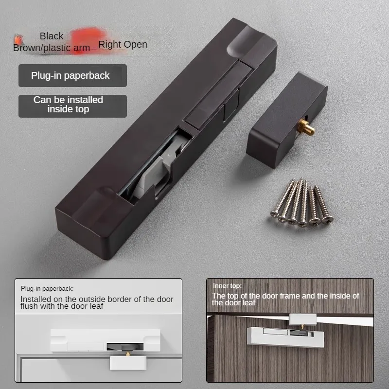 Samozamykacz do drzwi Automatyczny zamykacz Lockpestillo Puerta Porta Retratil Closingtope De Ferme Porte Automatique Home Improvement: Złota