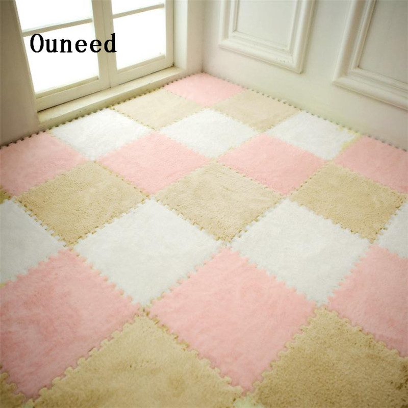 ! Alfombra de goma EVA para bebé de 25x25CM de , Alfombra de espuma para niños, Alfombra de puzle, suelo ecológico de terciopelo peludo para bebé en 7 colores # JYFW0