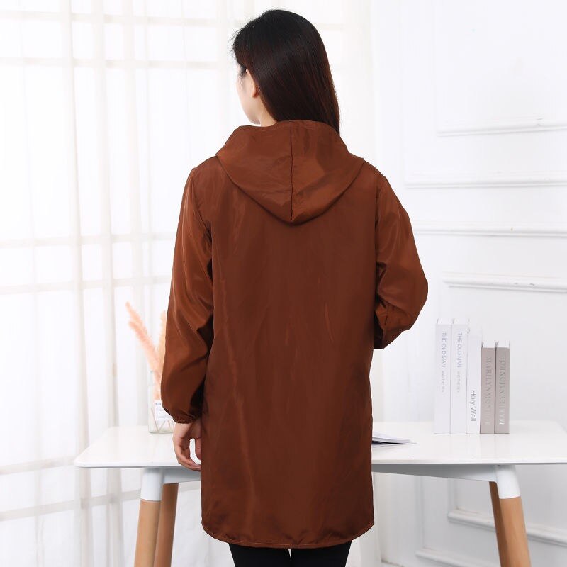 Waterproof apron for kitchen Aprons Long-sleeved women Home Cleaning Protective clothing Bib Cooking Apron kitchen Accessoriess
