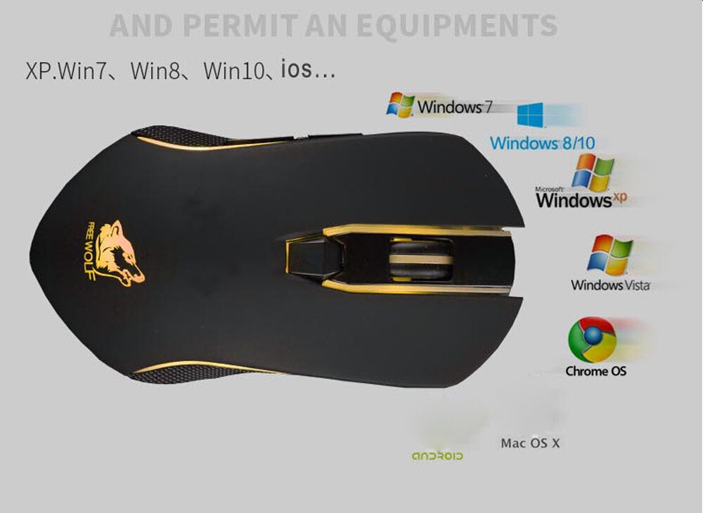 Rechargeable X9 Wireless Silent LED Backlit USB Optical Ergonomic Gaming Mouse Compact Measurable Weight Slim