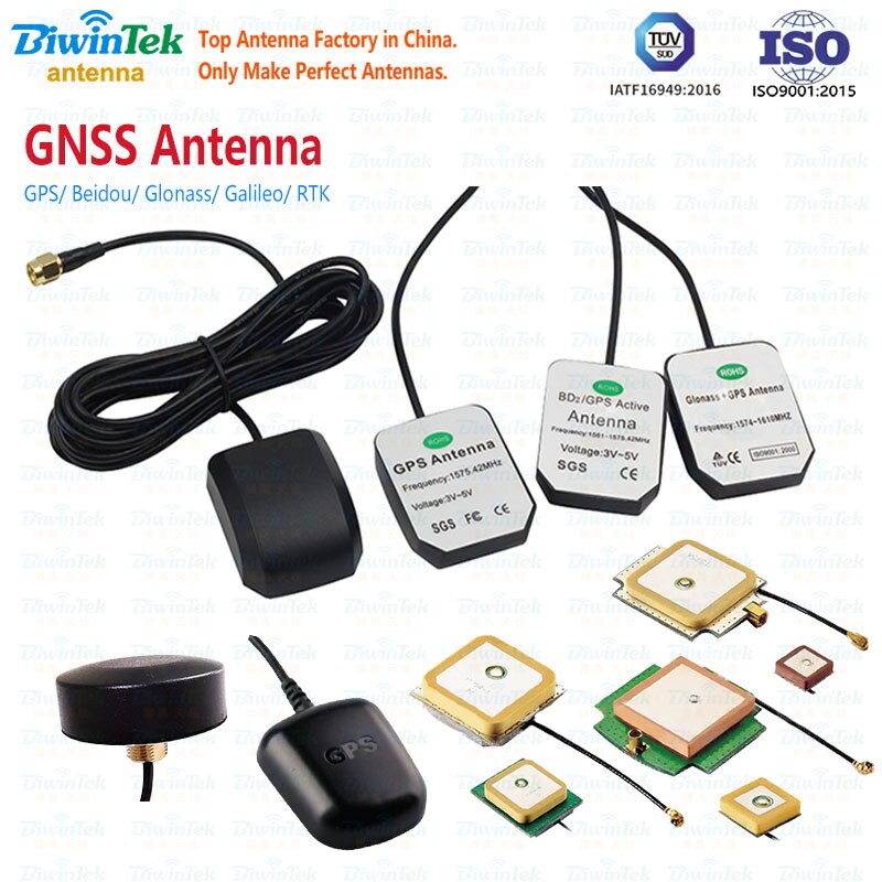 GPS Antenna GNSS BeidouGlonassGalileo External Internal ReceiverVehicleCarNavigation HighGainStrong SMAMale RG174 IP67 Magnet 3M