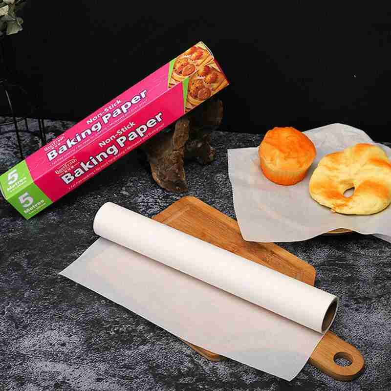 5/10m hushålls non-stick grillköttpapper aluminiumfolie lätt att rengöra ugnspapper bakplåt oljeabsorberande papper