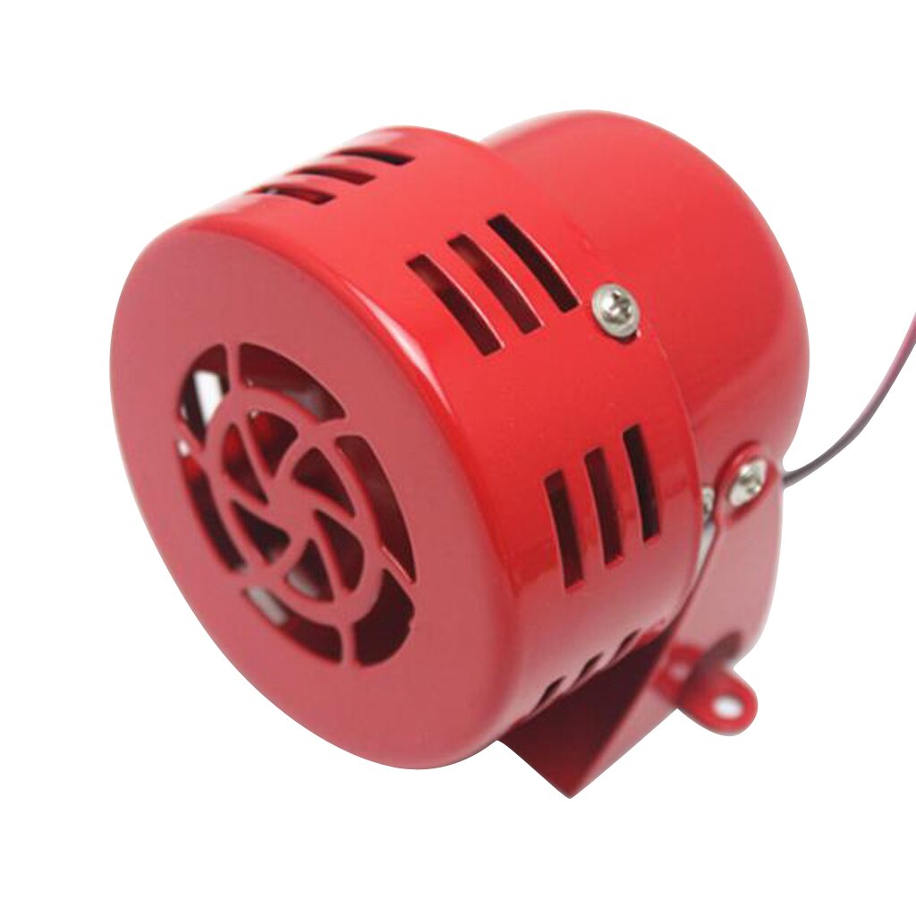 Alarme et klaxon de sirène en métal | Vintage, rouge Style 1950s 12v Air Raid, alarme à moteur réel, sécurité de Police