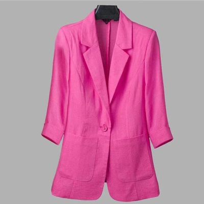 Summer Korean Loose Women's Blazer Casual Thin Office Lady Oversized 5XL Outerwear Female Basic Coat Jacket KE1130: 5XL / Turquoise