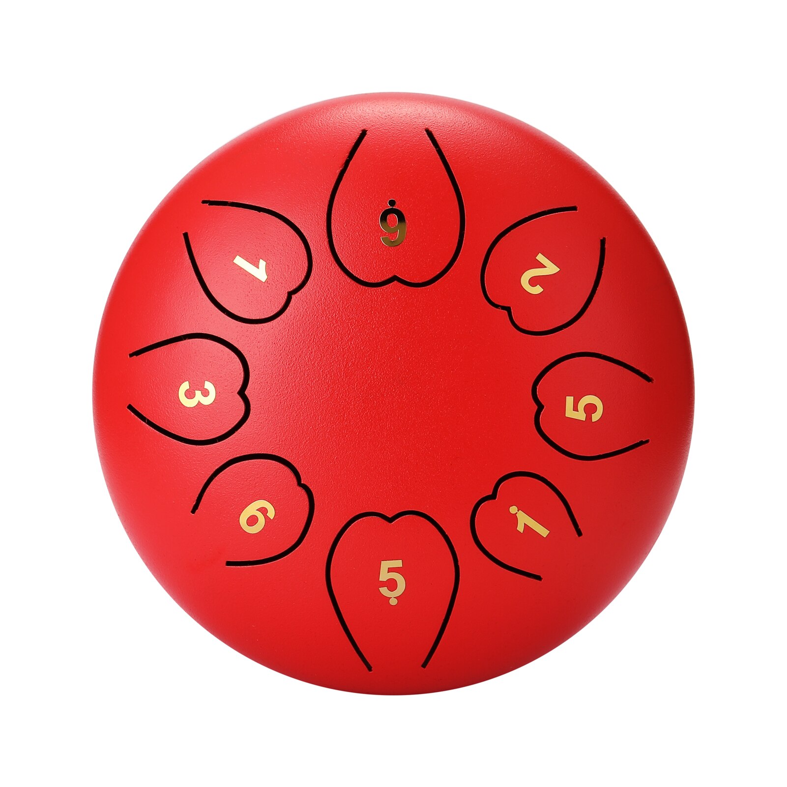 6 inch 8-Tone Steel Tongue Drum Mini Hand Pan Drums with Drumsticks Percussion Musical Instruments