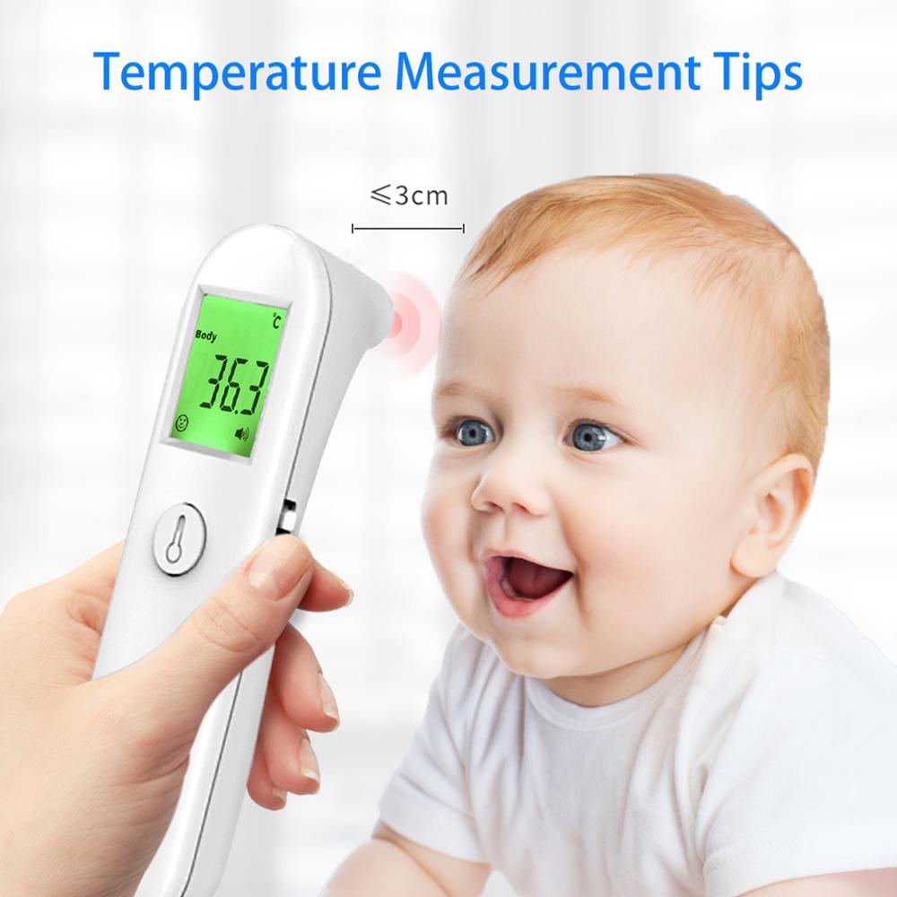 Non-Contact IR Infrared Thermometer Forehead Temperature Measurement Digital Display Quick Accurate Thermometric Indicator