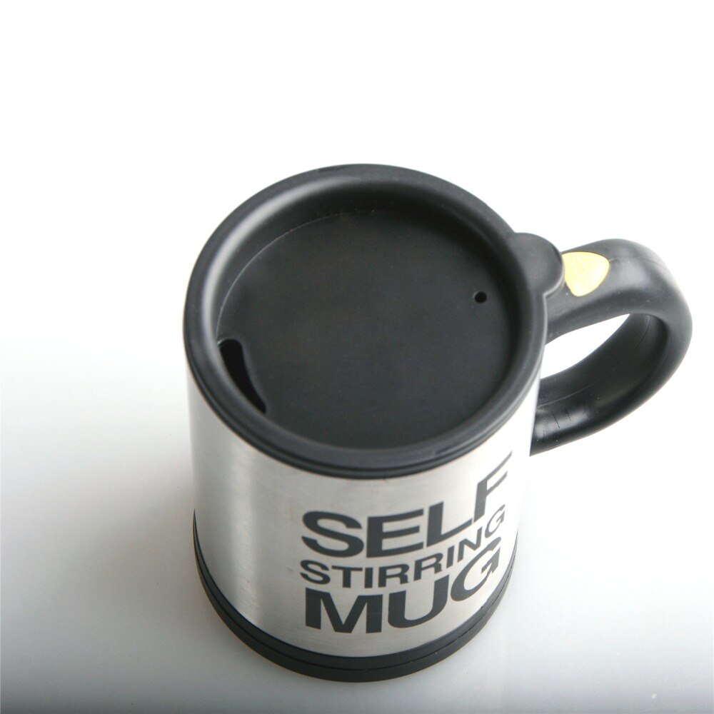 Koffie Mok 400ml Rvs Zelf Roeren Mok met Deksel, automatisch Mengen Lui Koffie Cup voor Kantoor