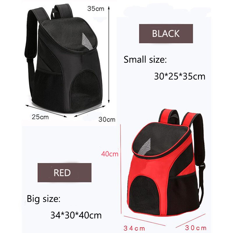 Foldable Pet Bag Carrier Backpack Dog Cat Outdoor Travel Carrier Packbag Portable Zipper Mesh Pet Out Bag Cat Backpack