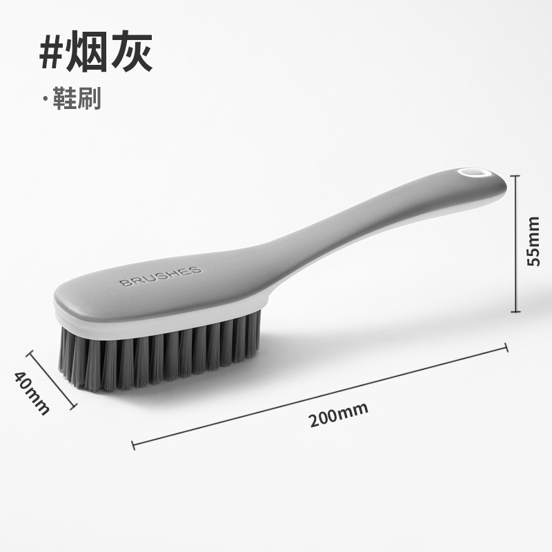 Laundry Stain Brush with 2X Shoe Scrubbing and Ergonomic Grip Multi Purpose Cleaning Tool for Fabric Clothes Bathroom Supplies: green