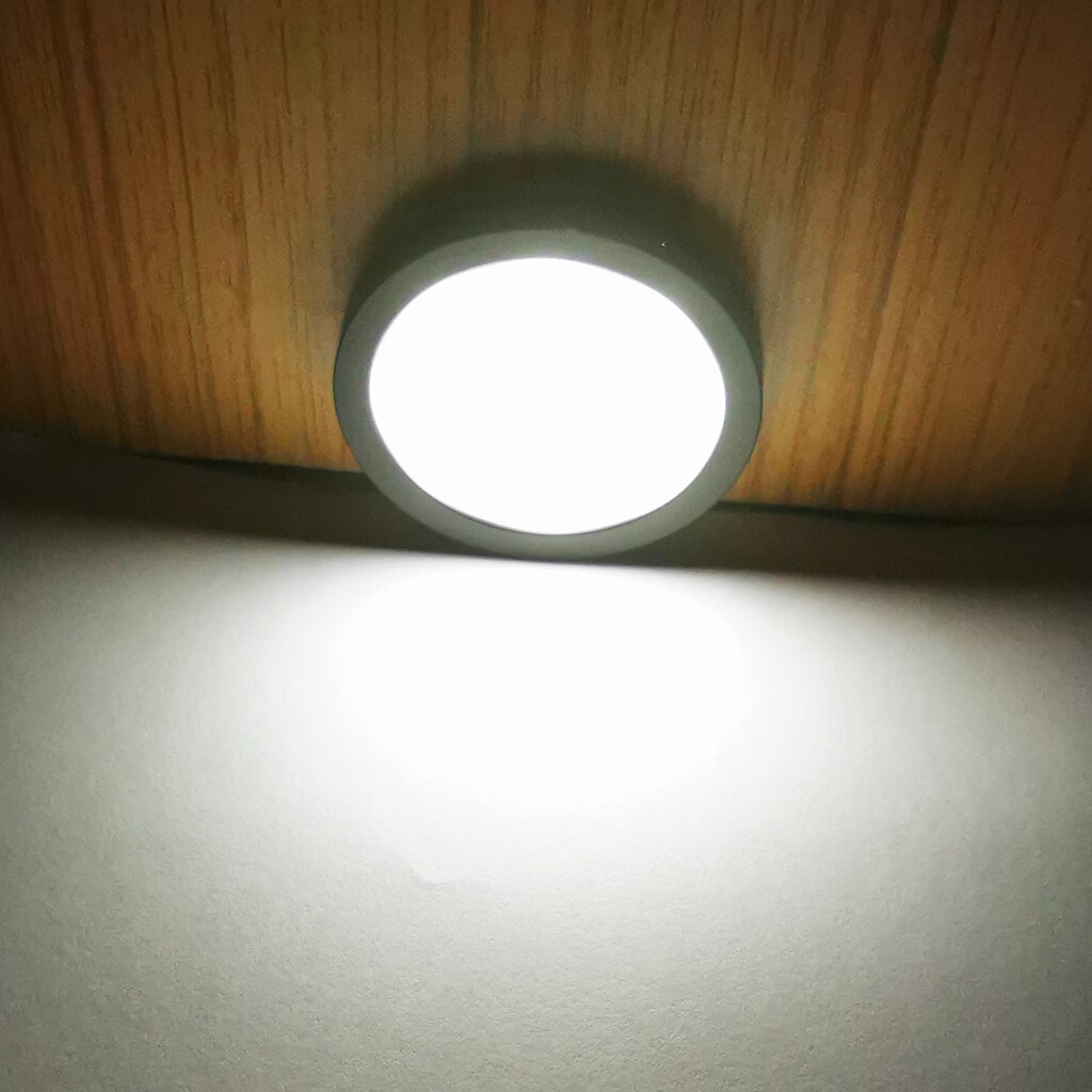 2.5w 12v led camper caravan trailer interieur plafondlamp zwart
