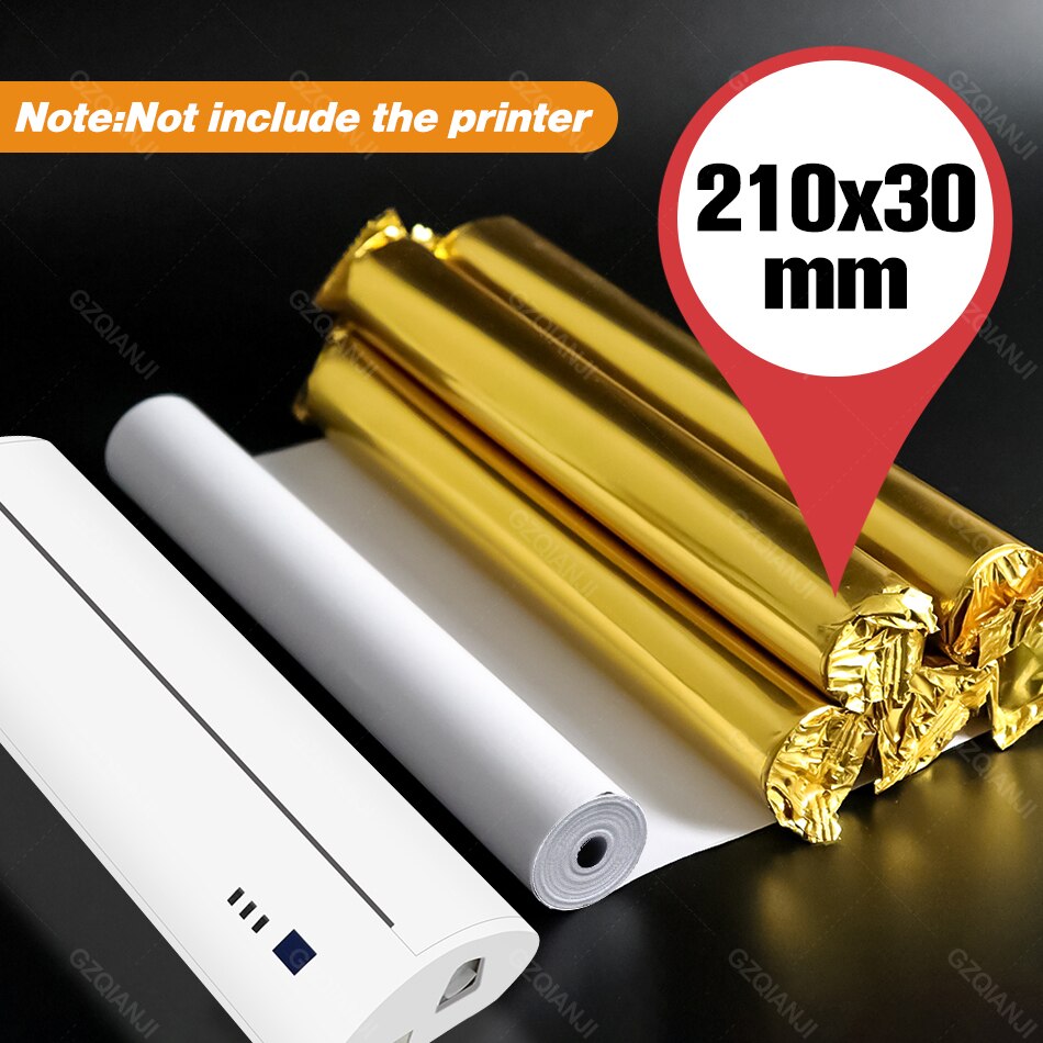 A4 Thermische Draadloze Printer Papier 210*30Mm A4 Papier/5/10 Rolls Voor GZMA401 Printer