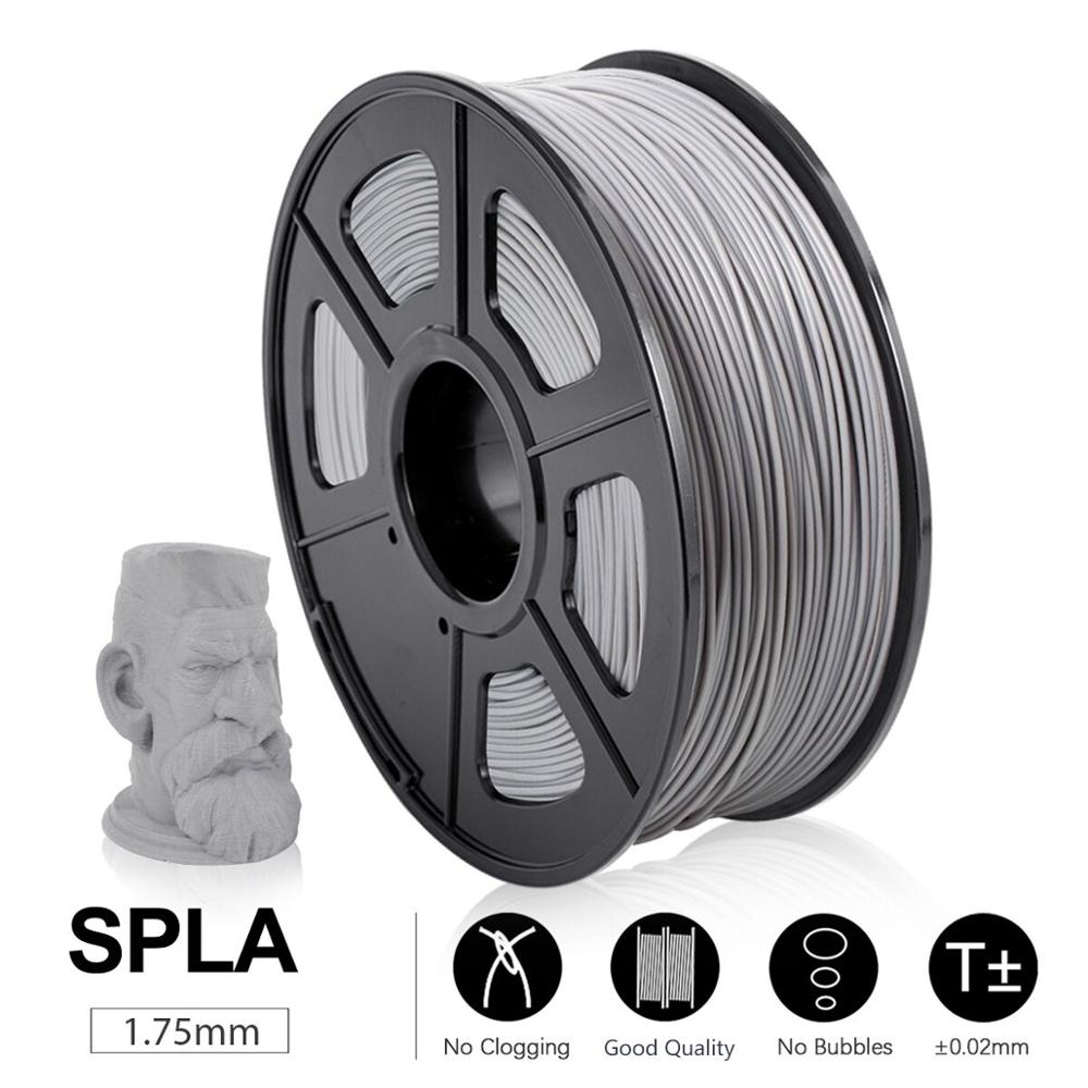 3d printer filament spla 1.75mm 2.2 lbs 1kg spole 100%  ingen boble 3d printmaterialer пластик для 3d принтера: Spla-gy -1kg