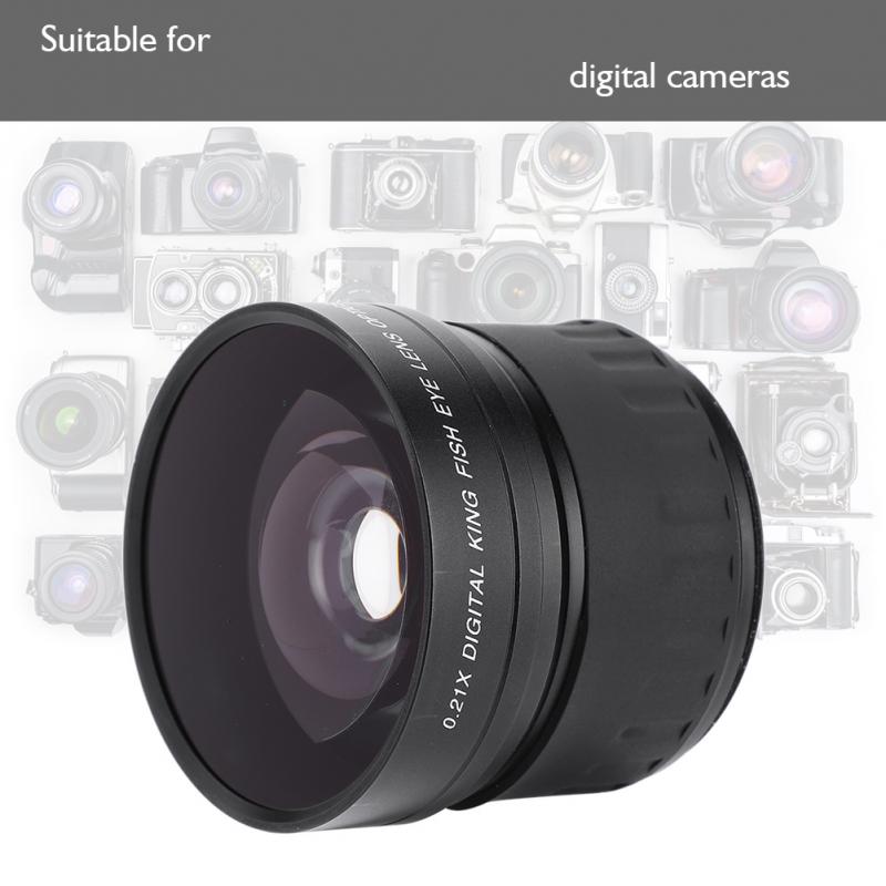 58Mm 0.21X Groothoek Fisheye Lens Voor Canon/Nikon/Sony/Minolta/Pansonic/Olympus/pentax Dslr/Sl