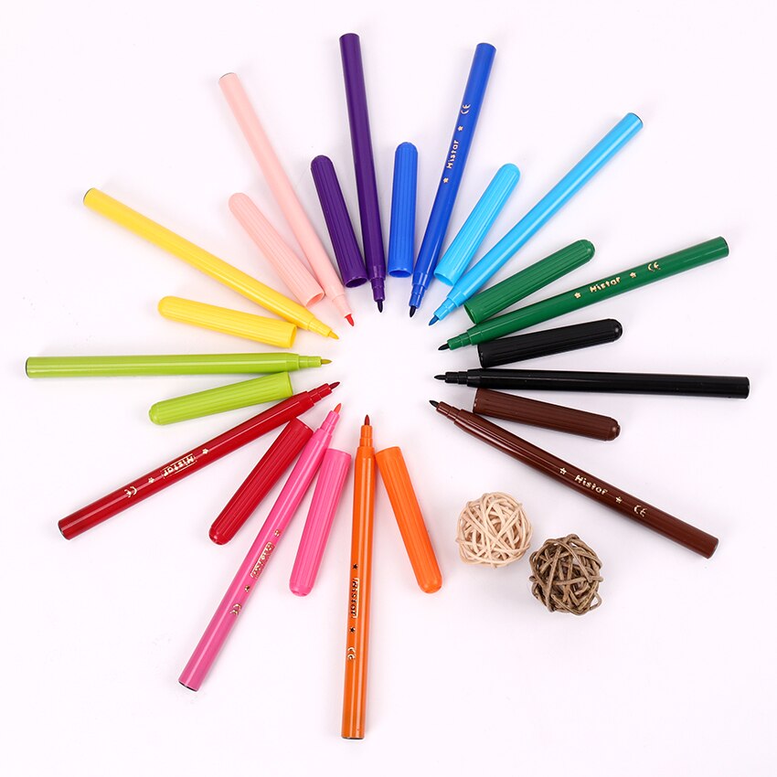 12PCS Fine Tip Aquarel Pennen Kinderen Speciale Inkt Art Schilderen Briefpapier School Student Schilderen Krijt Aquarel Pennen