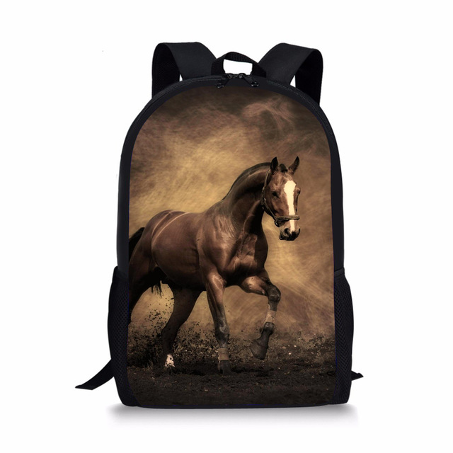 Forudesigns 3 Stks/set Wilde Paarden Schooltas Voor Jongens Orthopedische Rugzakken Schooltas Basisschoolleerlingen Mochila Escolar: Y3195C
