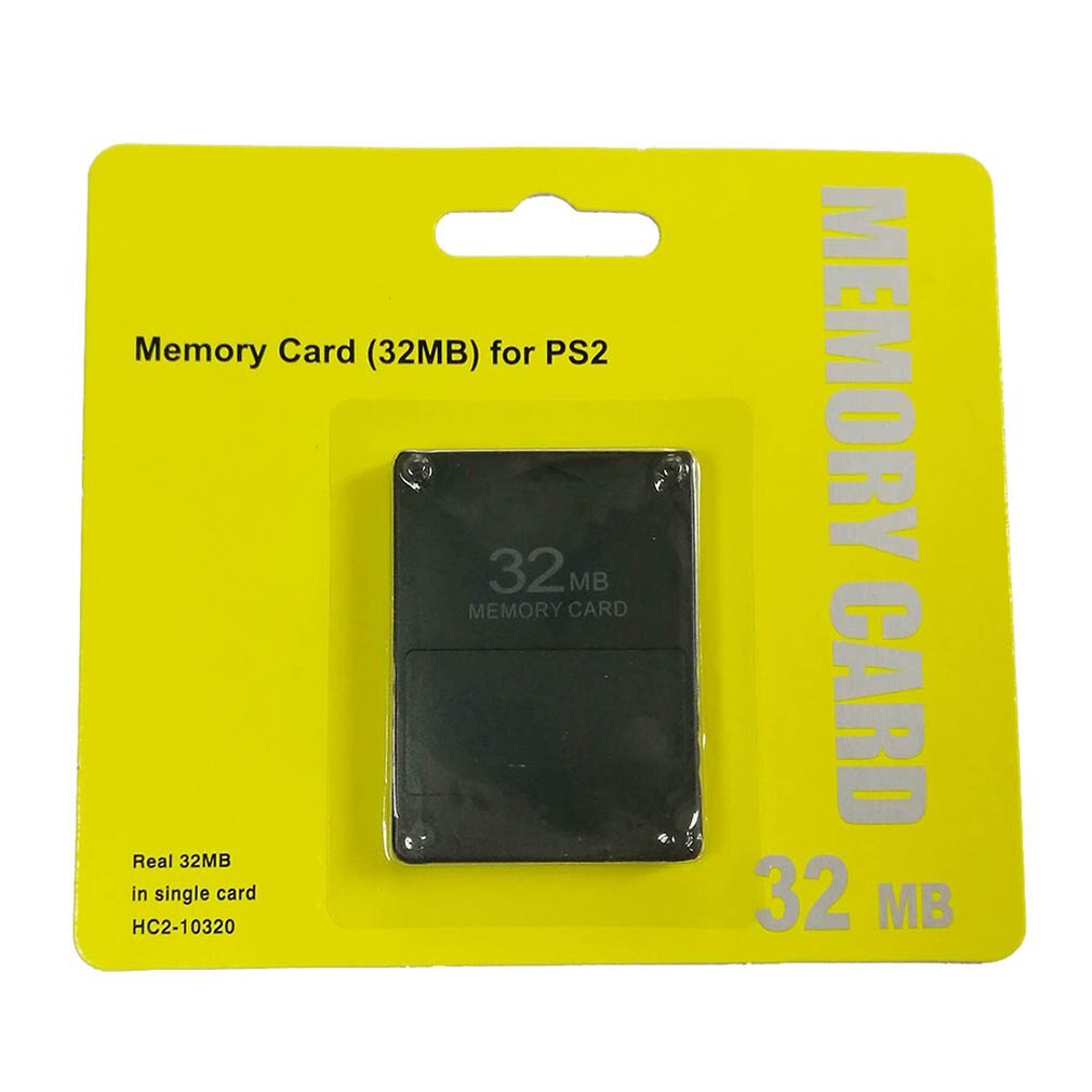 For PS2 8MB/16MB/32MB/64MB/128MB/256MB Memory Card Memory Expansion Cards for Sony Playstation 2 PS2 Black Memory Card: 32MB