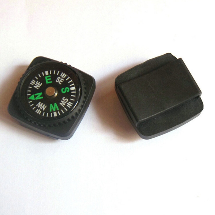 1 Pcs Riem Gesp Mini Kompas Voor Armband Outdoor Camping Wandelen Reizen Emergency Survival Navigatie Tool