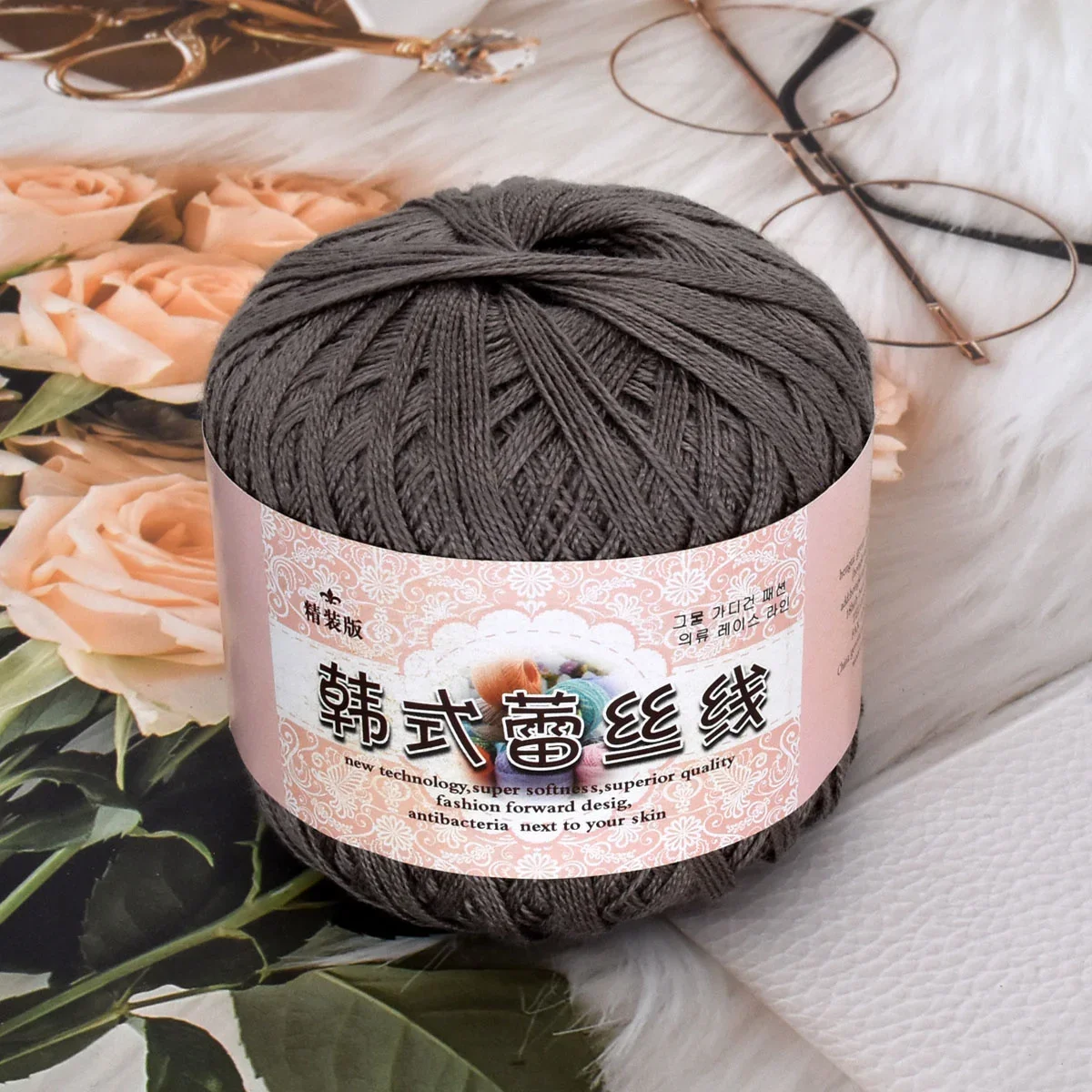 Fil de dentelle 100% coton au Crochet, broderie 8 #, pour le tricot à la main, 10 pièces,: 10