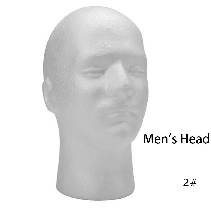 Styrofoam Mannequin Head with Female Face