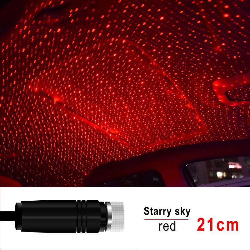 Universele Sfeer Lamp Led Auto Dak Ster Nachtverlichting Interieur Ambient Sfeer Galaxy Lamp Usb Plug Licht Decoratie Licht Licht: Deep Blue