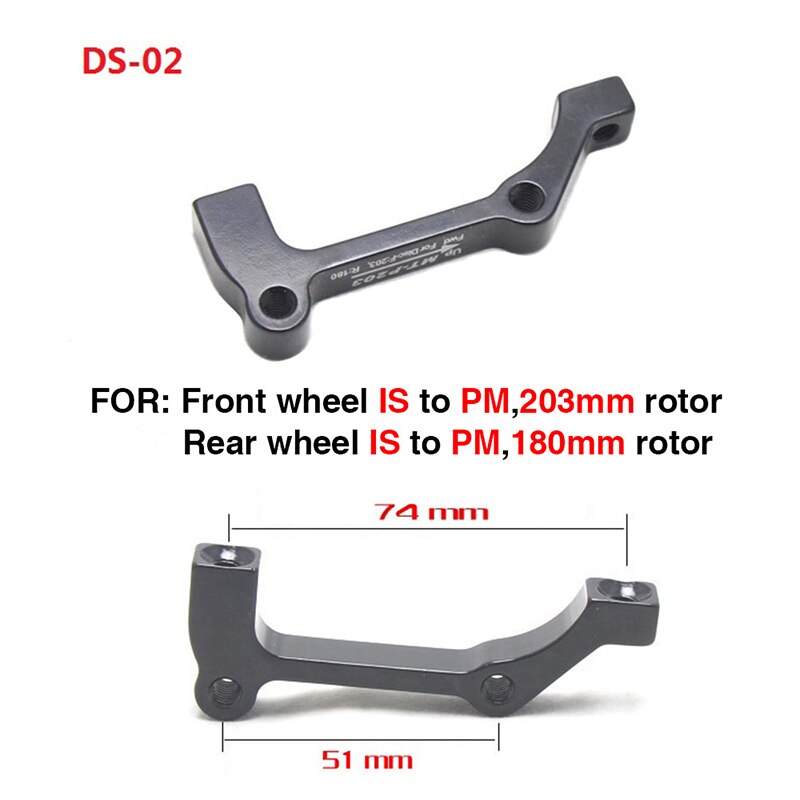 Mountain Road Bike Disc Support Brake Converter Adapter 140mm 160mm 180mm 203mm Rotor Ultralight Bracket Mount Bicycle Accessory: DS2